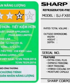 Tủ lạnh Sharp SJ-FX650V-SL - hình số 18