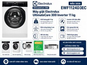 MÁy GiẶt Electrolux 11kg Ewf1124d3ec