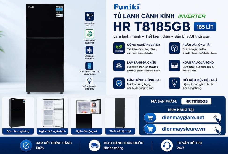 Tủ Lạnh Funiki T8185gb Tủ Lạnh Funiki T8185gb