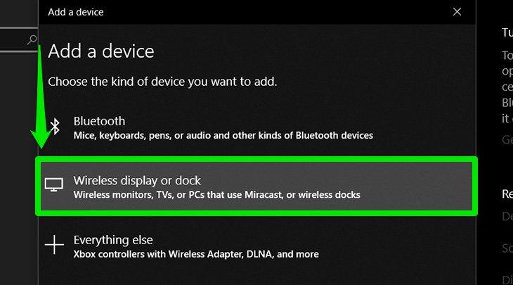 Chiếu màn hình laptop lên tivi bằng Wifi Display