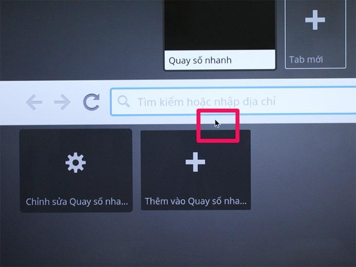 kết nối chuột bàn phím với Smart tivi Sony con trỏ chuột