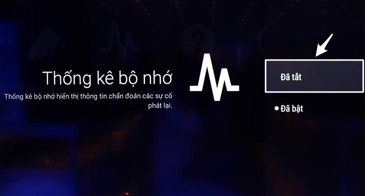 bảng thông tin khi xem youtube trên tivi