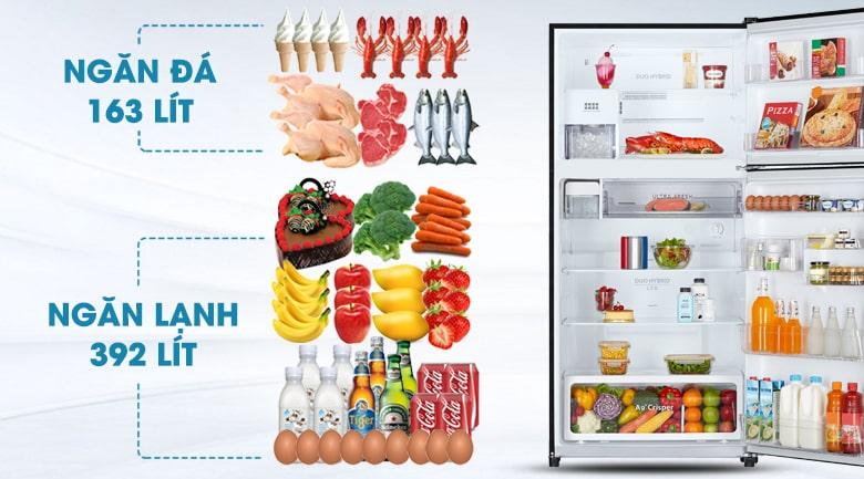 Tủ lạnh Toshiba GR-AG58VA (X) dung tích lớn