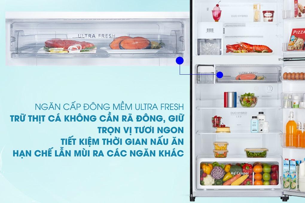 ngăn cấp đông mềm ULTRA FRESH trừ thịt cá không cần rã đông