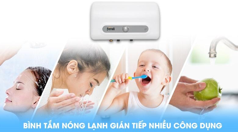 Bình nóng lạnh Ferroli QQ Evo 15L ME đa công dụng tiện lợi