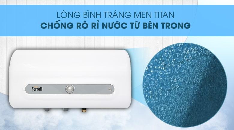 lòng bình tráng men TITAN chống rò rỉ nước từ bên trong
