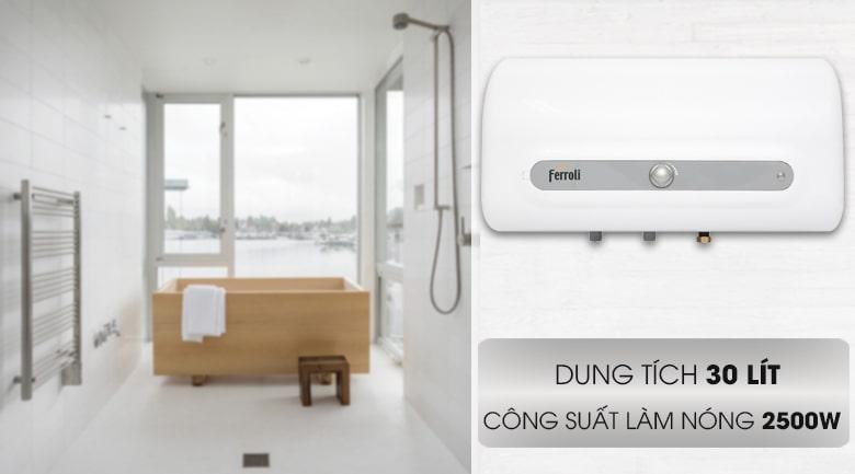 thiết kế Bình nóng lạnh Ferroli QQ Evo 30L ME