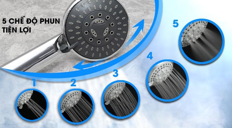 Bình nóng lạnh Ariston RMC45E-VN có 5 chế độ phun tiện lợi