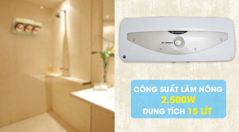 thiết kế Bình nóng lạnh Ariston SL 15 MT sang trọng