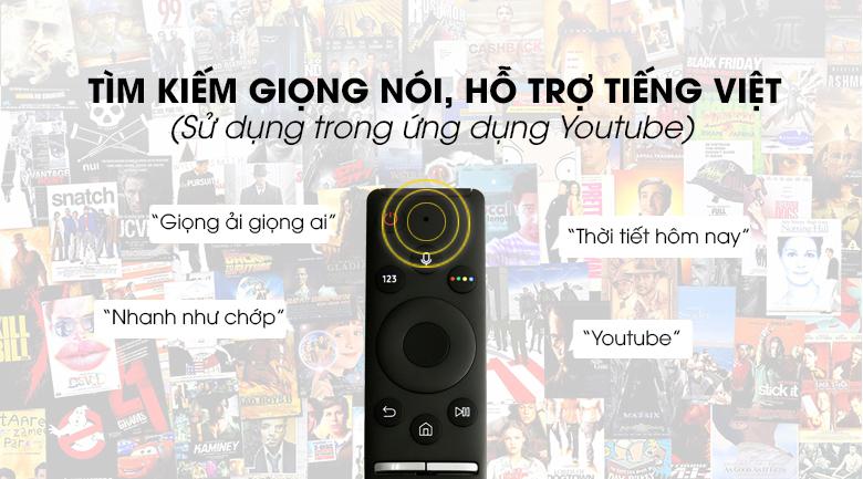 UA43RU7200 tìm kiếm giọng nói hỗ trợ tiếng Việt