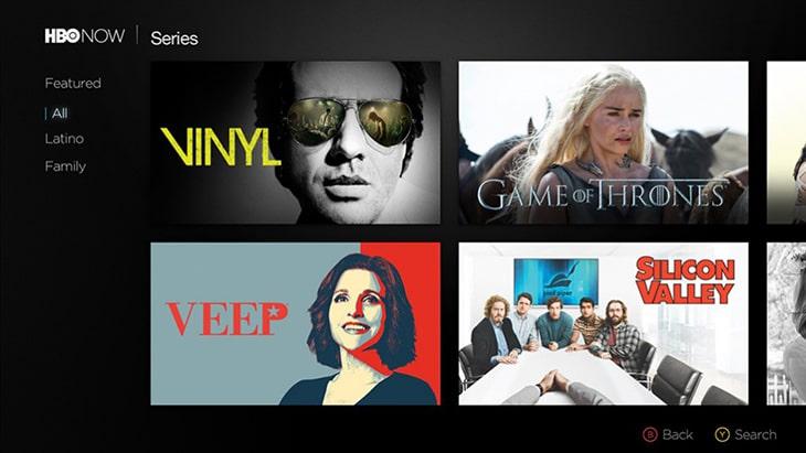 Ứng dụng xem online trên Smart tivi