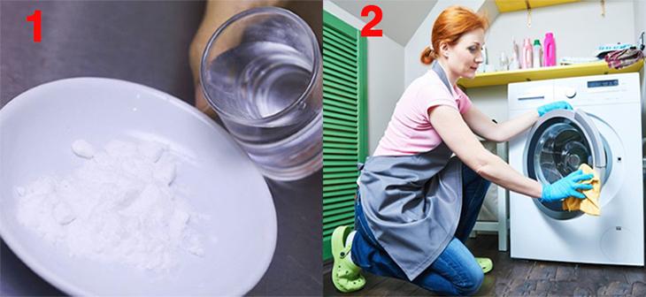 vệ sinh máy giặt bằng baking soda