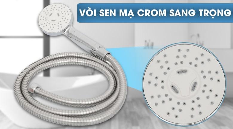 Bình nóng lạnh Ferroli FS 4.5TE vòi sen mạ crom sang trọng