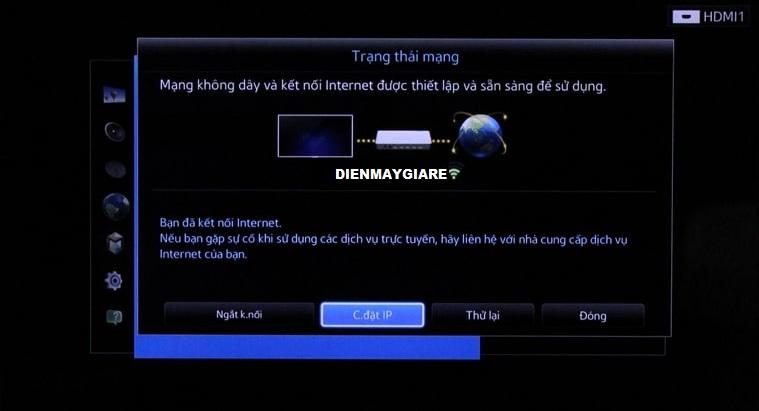 Tivi không vào được Youtube/Facebook cài đặt IP
