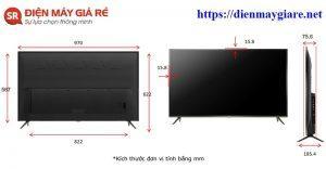 kích thước tivi 43 inch