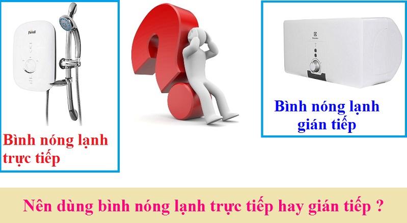 Bình nóng lạnh loại trực tiếp hay gián tiếp