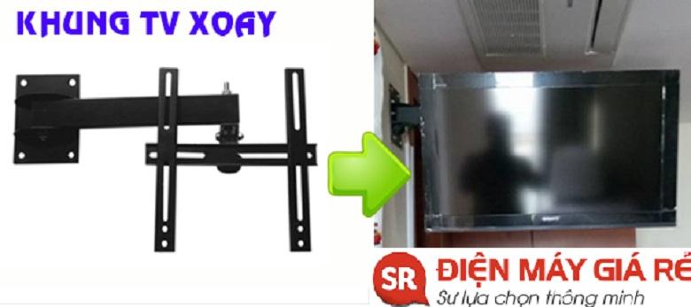 lắp đặt giá treo khung xoay