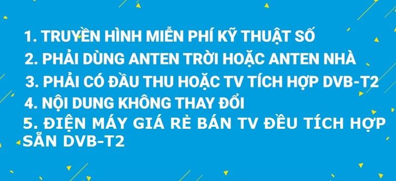 Truyền hình kỹ thuật số mặt đất miễn phí DVB-T2