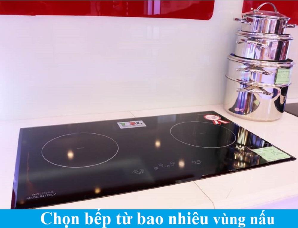 Tiêu chí chọn mua bếp từ số 2:  Số lượng lò nấu