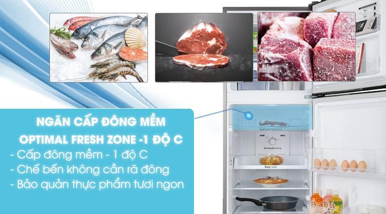 Sở hữu ngăn đông mềm -1 độ C Optimal Fresh Zone không cần rã đông