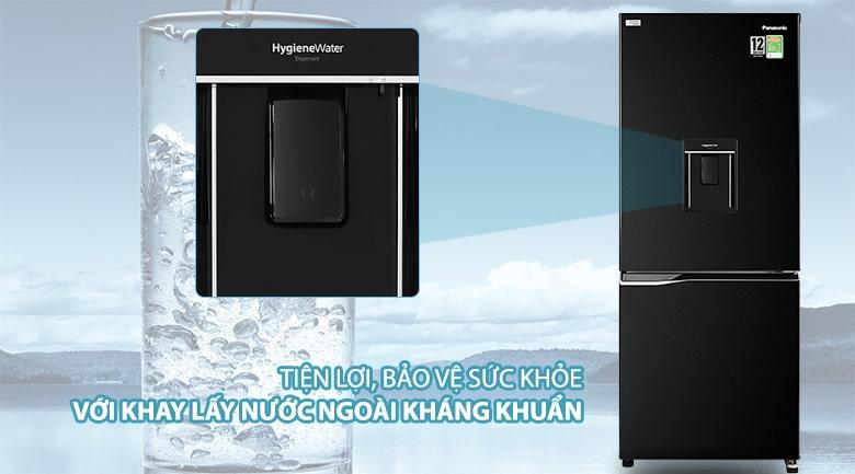 Tủ lạnh Panasonic Inverter 255 lít NR-BV280WKVN tiện lợi, bảo vệ sức khoẻ với khay lấy nước ngoài kháng khuẩn