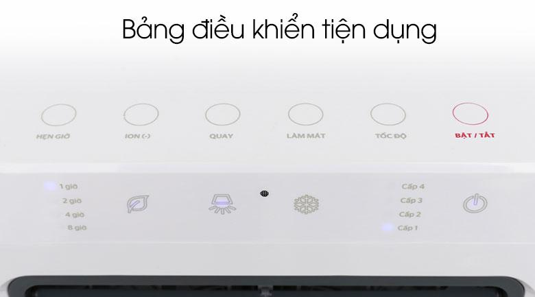 Bảng điều khiển cảm ứng tiện quan sát, thao tác dễ dàng ngôn ngữ Tiếng Việt cụ thể