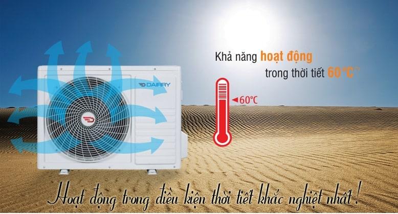 DR18-SKC khả năng hoạt động trong thời tiết 60 độ C