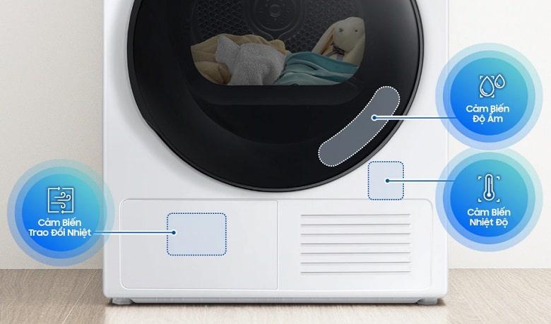DV90T7240BH sấy khô đều và bền sợi vải