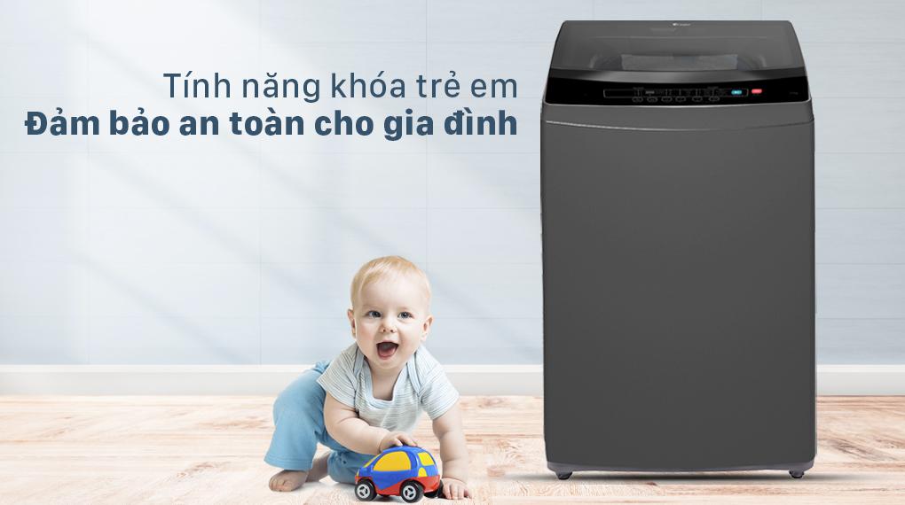Đánh giá độ an toàn Máy giặt Casper WT-85N68BGA khi gia đình có trẻ em