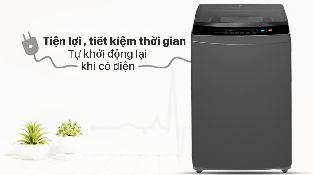 Khi mất điện đột ngột thì máy giặt sẽ thực hiện được những gì ?