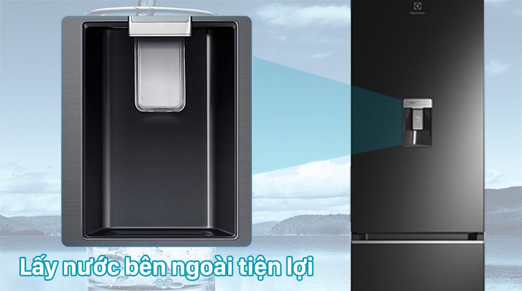 Tủ lạnh EBB3462K-H dung tích bình chứa 4 lít, lấy nước bên ngoài tiện lợi