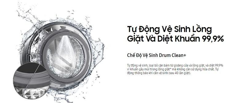 tự động vệ sinh lồng giặt