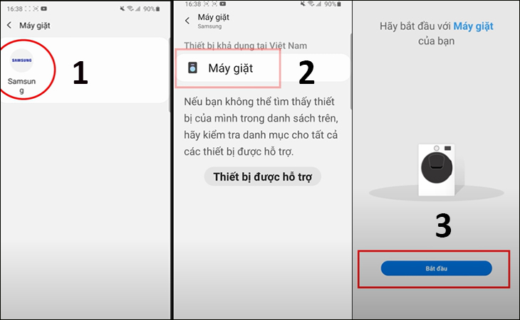 Cách kết nối máy giặt Samsung với điện thoại chi tiết từng bước
