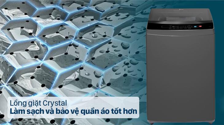 Máy giặt Casper giúp giặt sạch quần áo hiệu quả với lồng giặt Crystal