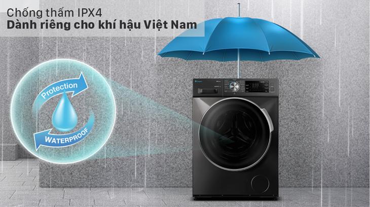 Chức năng chống thấm nước với tiêu chuẩn IPX4 dành riêng cho khí hậu Việt Nam