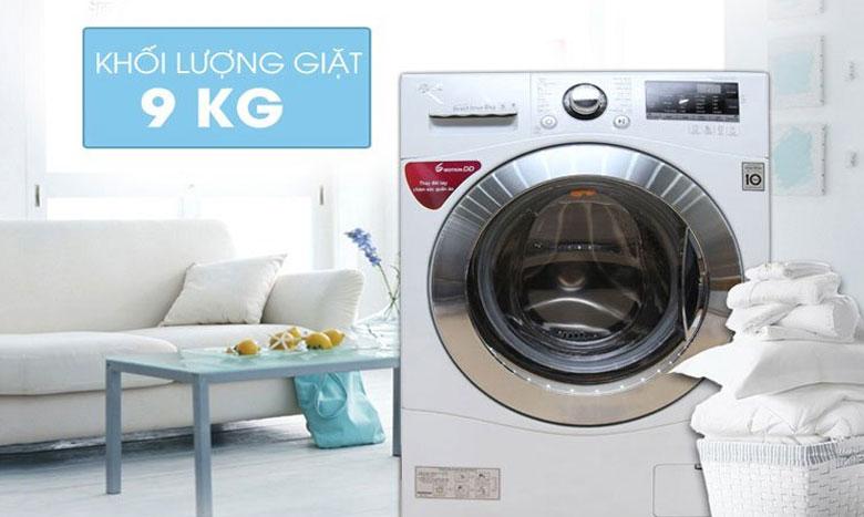 Khối lượng giặt máy đa dạng