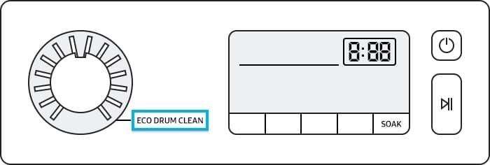 use eco drum clean function