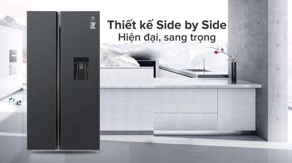 Tủ lạnh Electrolux Inverter 571 lít ESE6141A-BVN - Thiết kế Side by Side