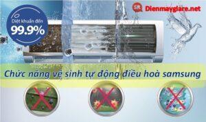 Cách cài đặt chế độ tự vệ sinh (làm sạch) điều hòa Samsung