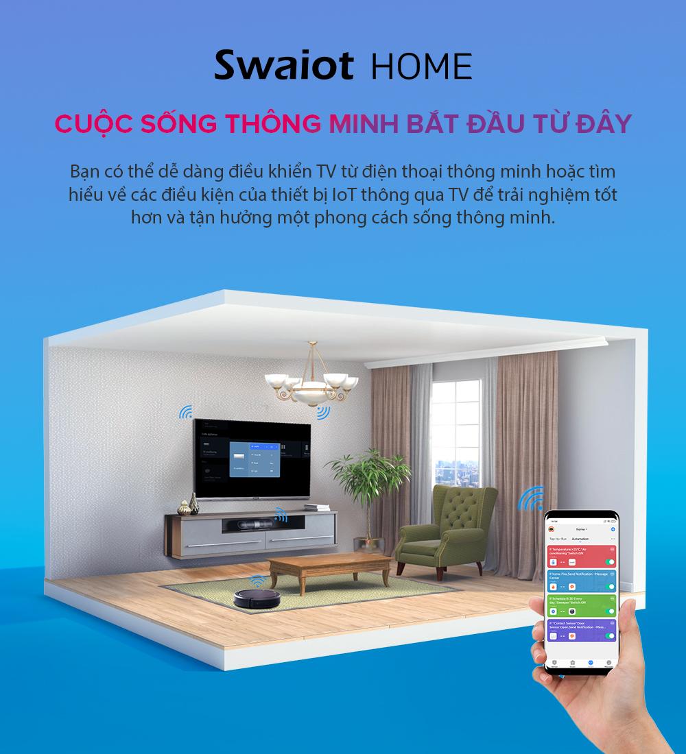 Tivi COOCAA 32S3U cuộc sống thông minh bắt đầu từ đây với công nghệ Swaiot Home