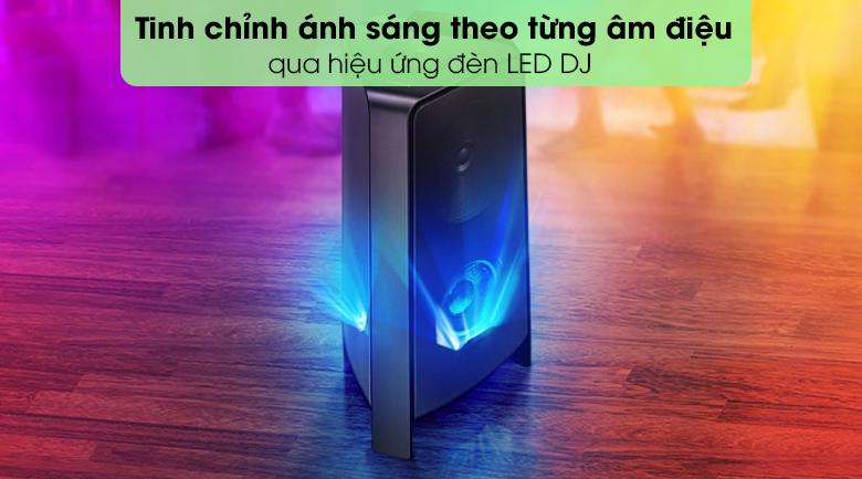 Loa Samsung MX-T50/XV  hiệu ứng đèn LED DJ, điều chỉnh ánh sáng phù hợp với từng âm điệu 