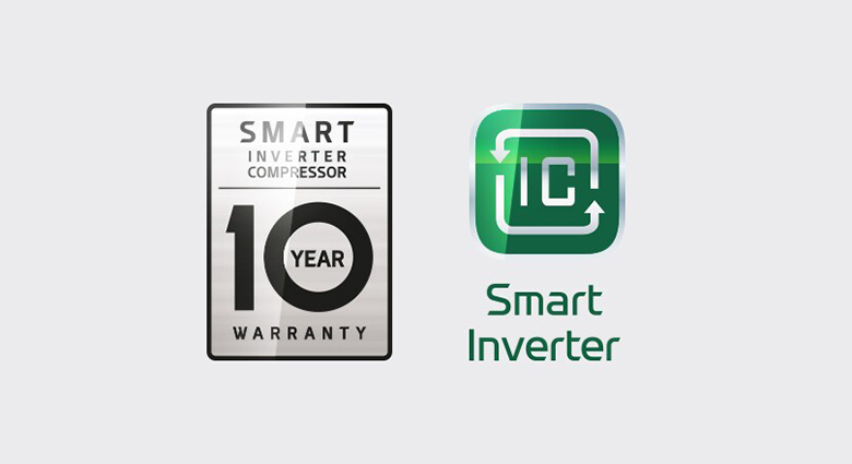 Vận hành bền bỉ với máy nén Smart Inverter, tiết kiệm điện năng hàng tháng
