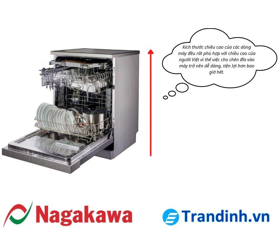 1. Ưu điểm máy rửa bát Nagakawa là gì?