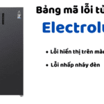 Mã lỗi tủ Electrolux: Nháy đèn và hiển thị trên bảng điều khiển