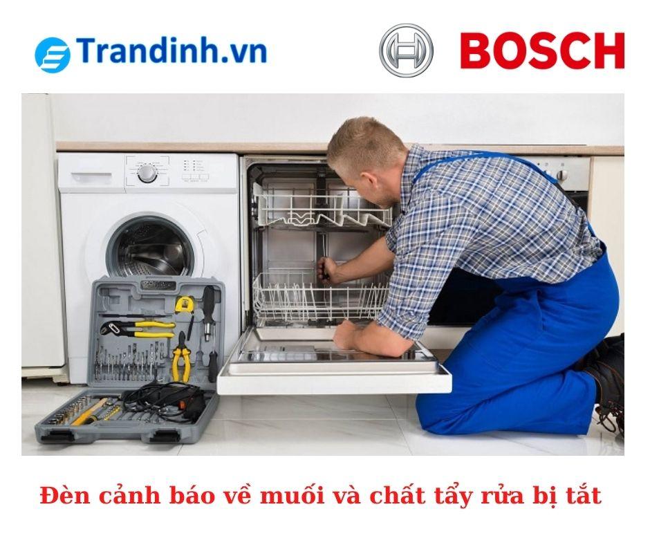 Đèn cảnh báo về chỉ số muối muối và chất tẩy rửa bị tắt