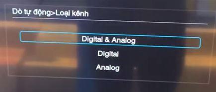 dò kênh tự động tivi ffalcon - bước 3