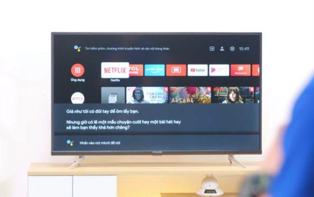 google assistant thông minh, có điều khiển giọng nói - tivi ffalcon 43 inch