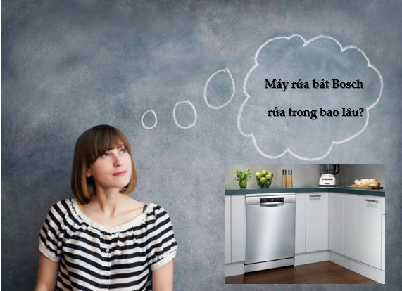 máy rửa bát Bosch rửa trong bao lâu