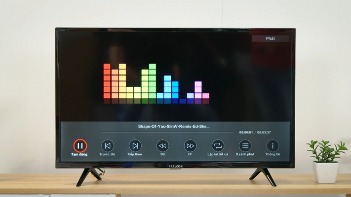 nghe nhạc qua cổng usb tivi ffalcon 32f1