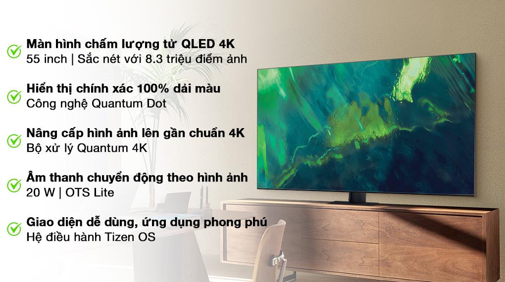 Smart Tivi QLED 4K 55 inch Samsung QA55Q70A - Tổng kho điện máy